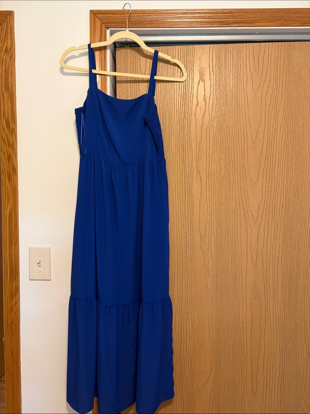 Blue Sleeveless Maxi Dress - Lightweight Summer Style